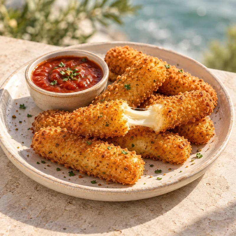 Mozzarella crispy · imagen ilustrativa de la propuesta SHANTI