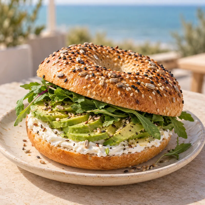 Bagel de palta · imagen ilustrativa de la propuesta SHANTI