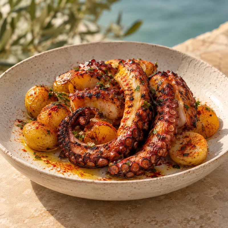 Pulpo a la plancha · imagen ilustrativa de la propuesta SHANTI